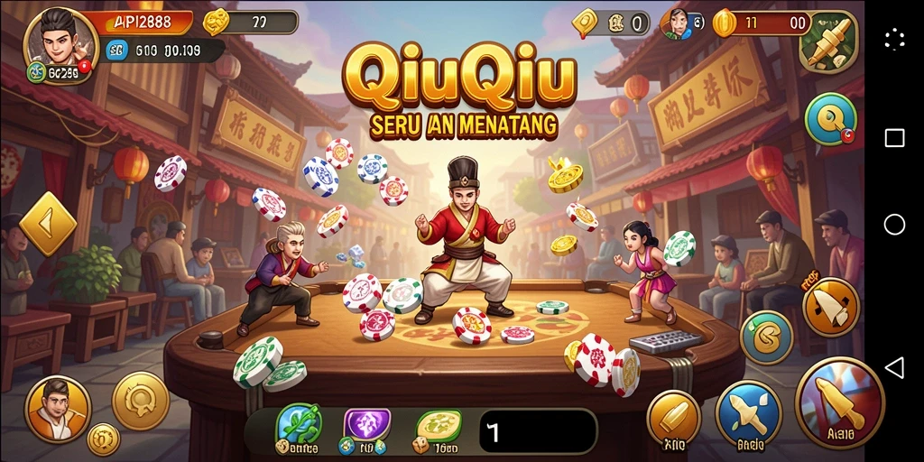 Tangkapan layar gameplay QiuQiu yang mendebarkan di API288.