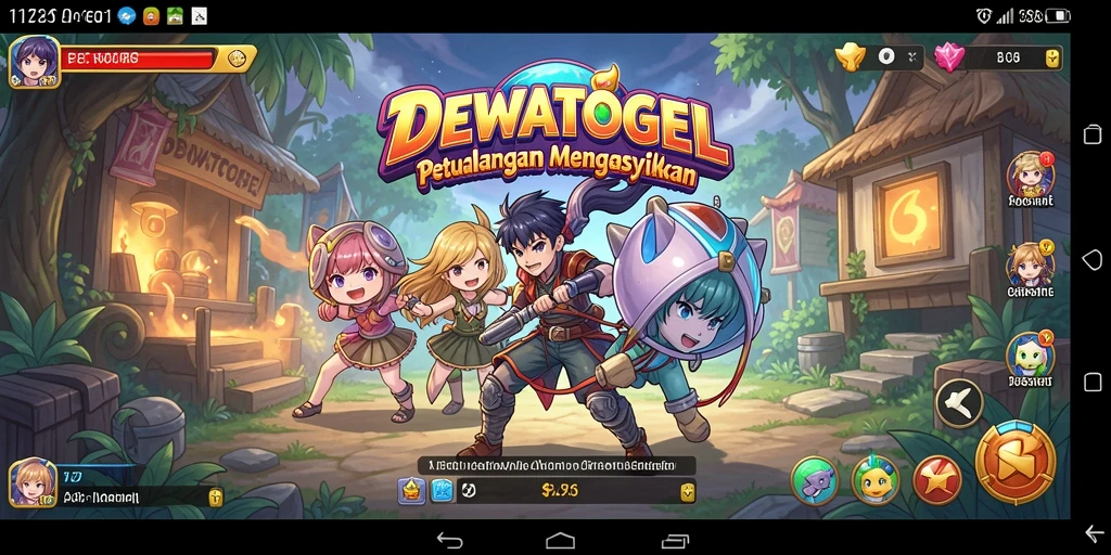 Screenshot gameplay DEWATOGEL dengan karakter Anime yang menarik.