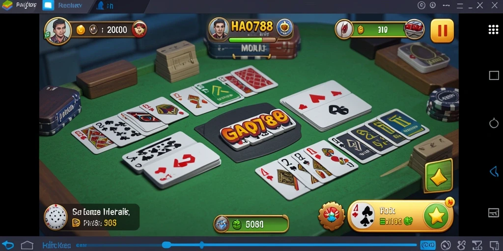 Gameplay menarik dan interaktif dari HAO788 dengan tema Gaple.