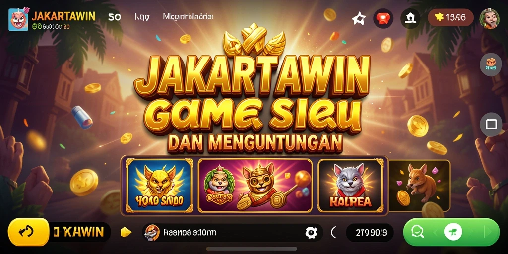 Tampilan gameplay menarik dari JAKARTAWIN yang penuh warna.
