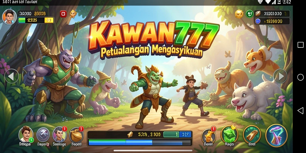 Screenshot gameplay KAWAN777 dengan visual petualangan yang menakjubkan.