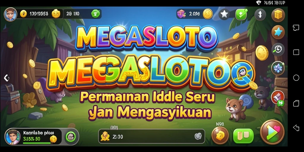 Tampilan gameplay seru dari MEGASLOTO yang penuh aksi Idle.